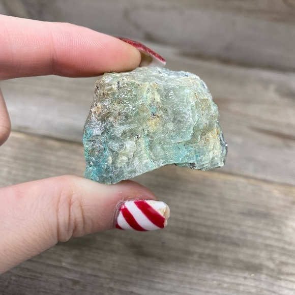 RAW Chrysocolla Pieces - Small x3 - Picture 3 of 7